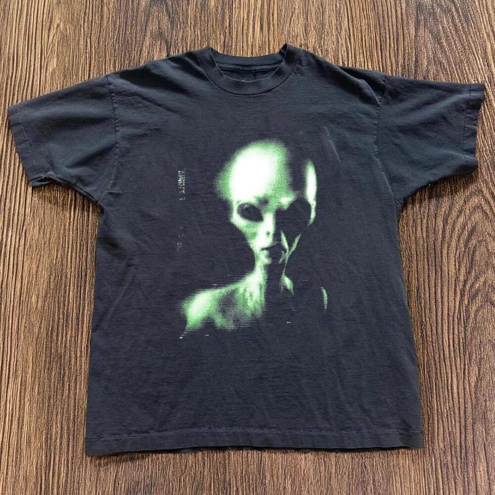 Gildan Black T Shirt Alien Movie Promo Black Cotton T Shirt